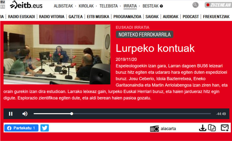 «Norteko Ferrokarrila» irratsaioan